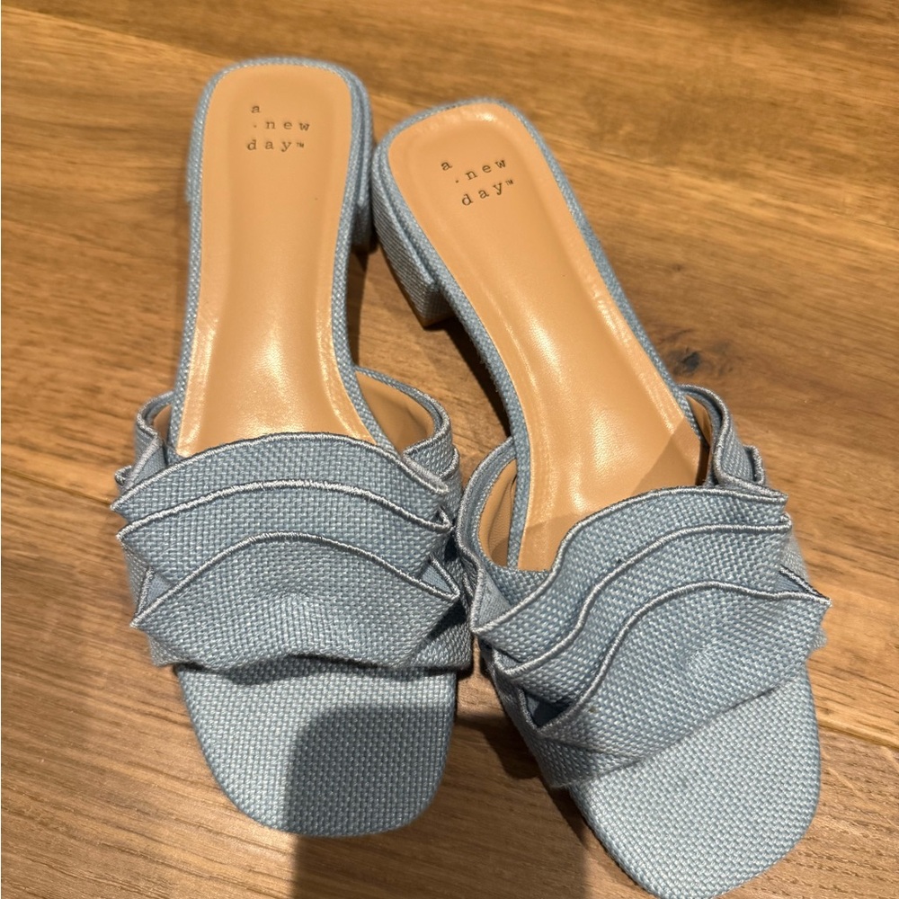 a new day Light Blue Ruffle Sandals - Picture 2 of 3